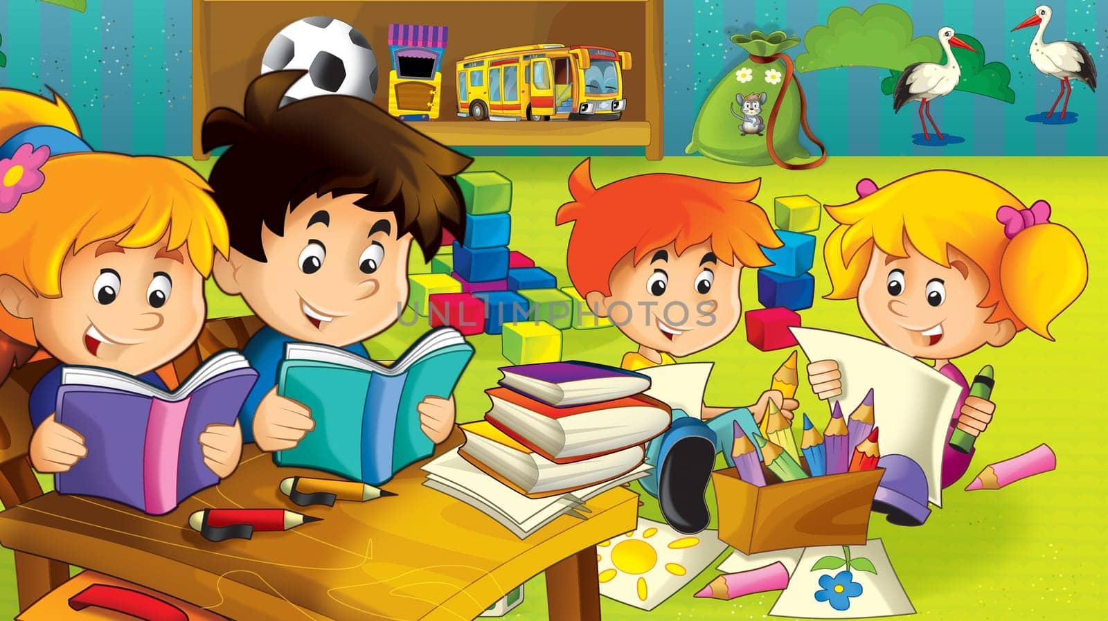 illustration for the children