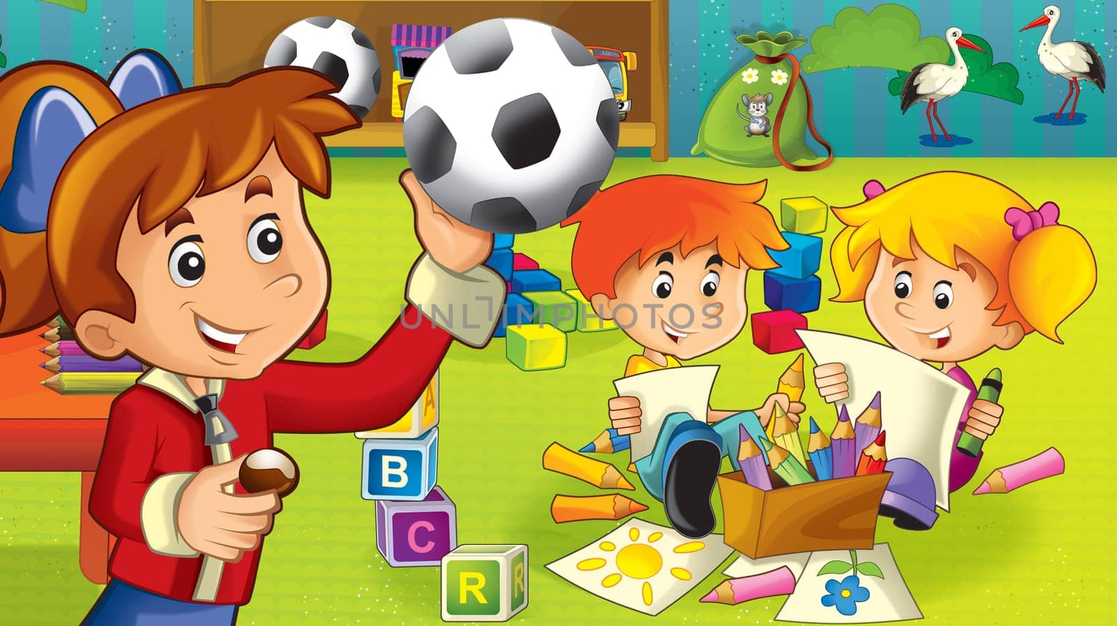 illustration for the children