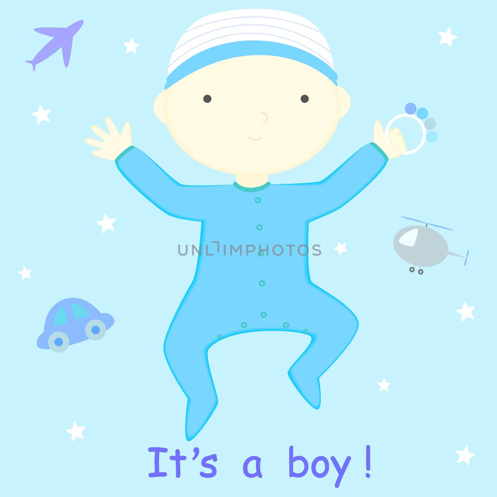 baby boy with toys