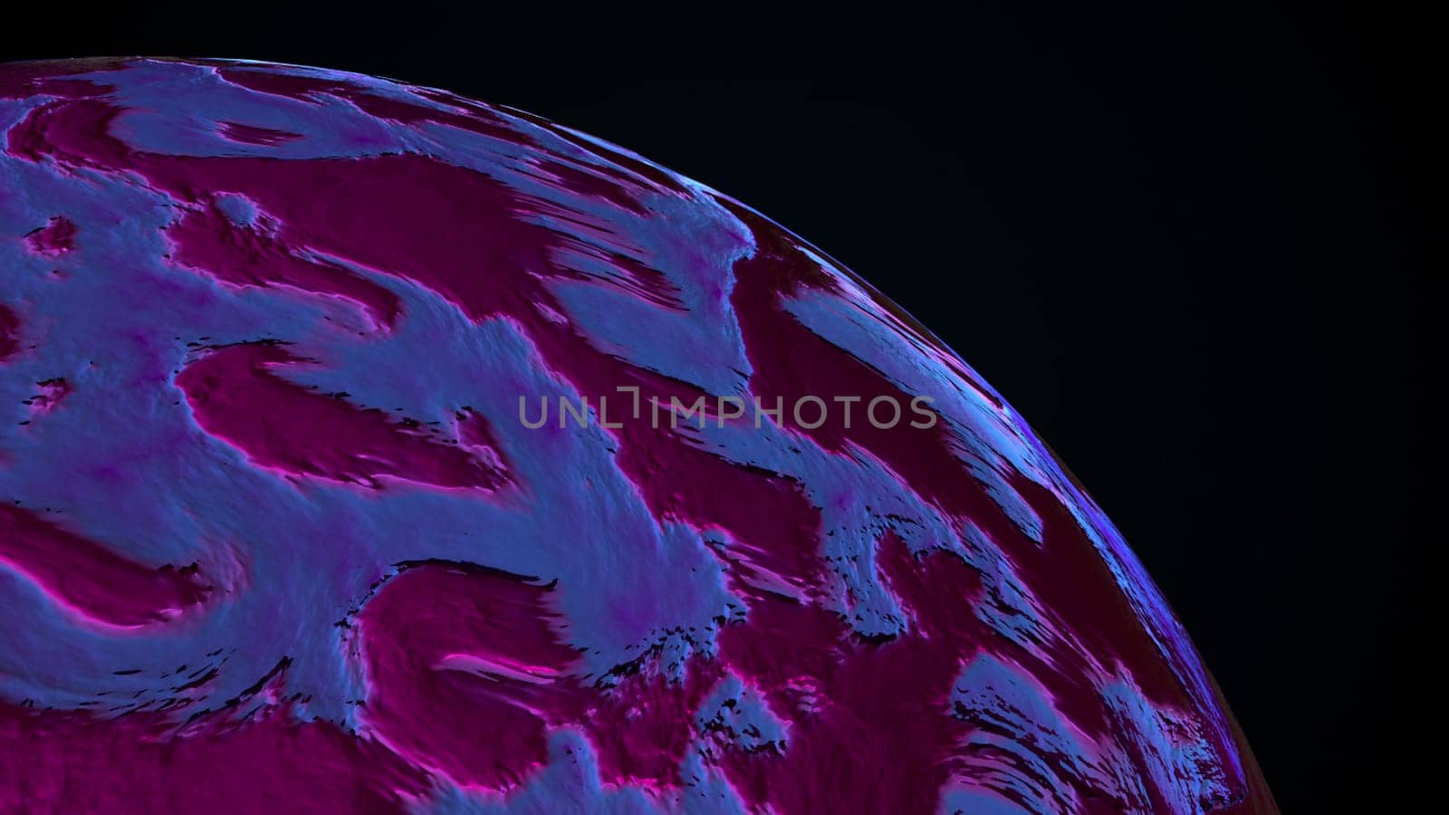 Abstract swirl sphere. Computer generated 3d render