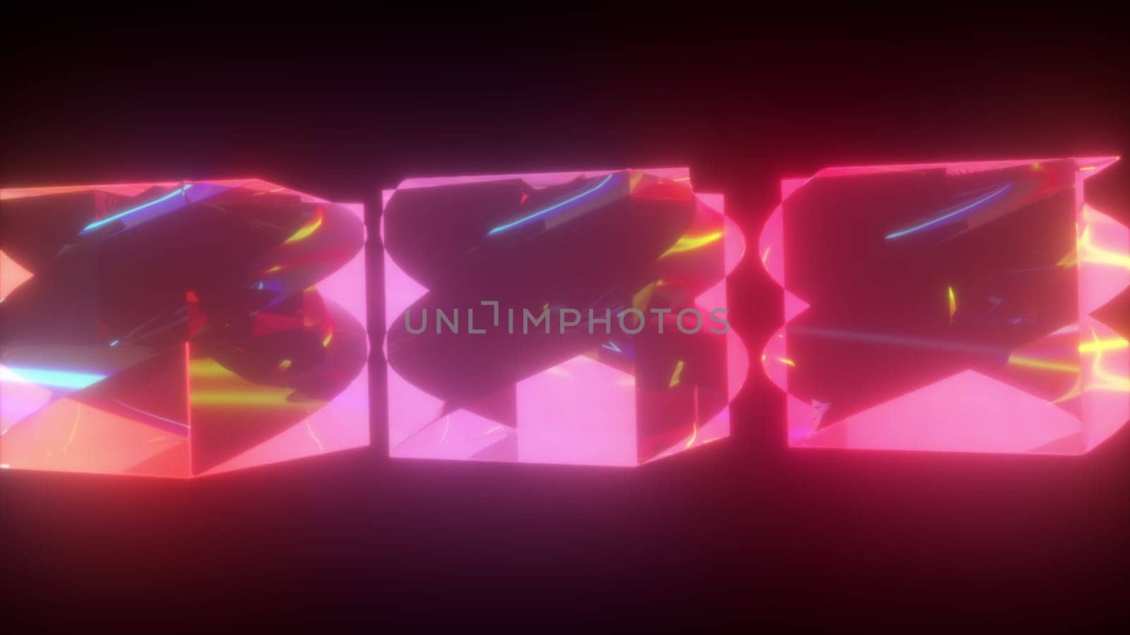 Glossy neon. Computer generated 3d render
