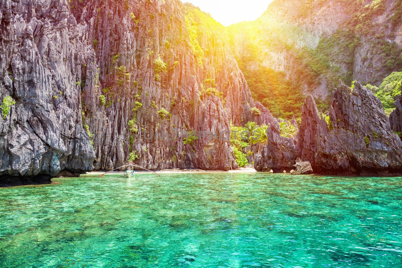 Beautiful landscape scenery in El Nido, Philippines