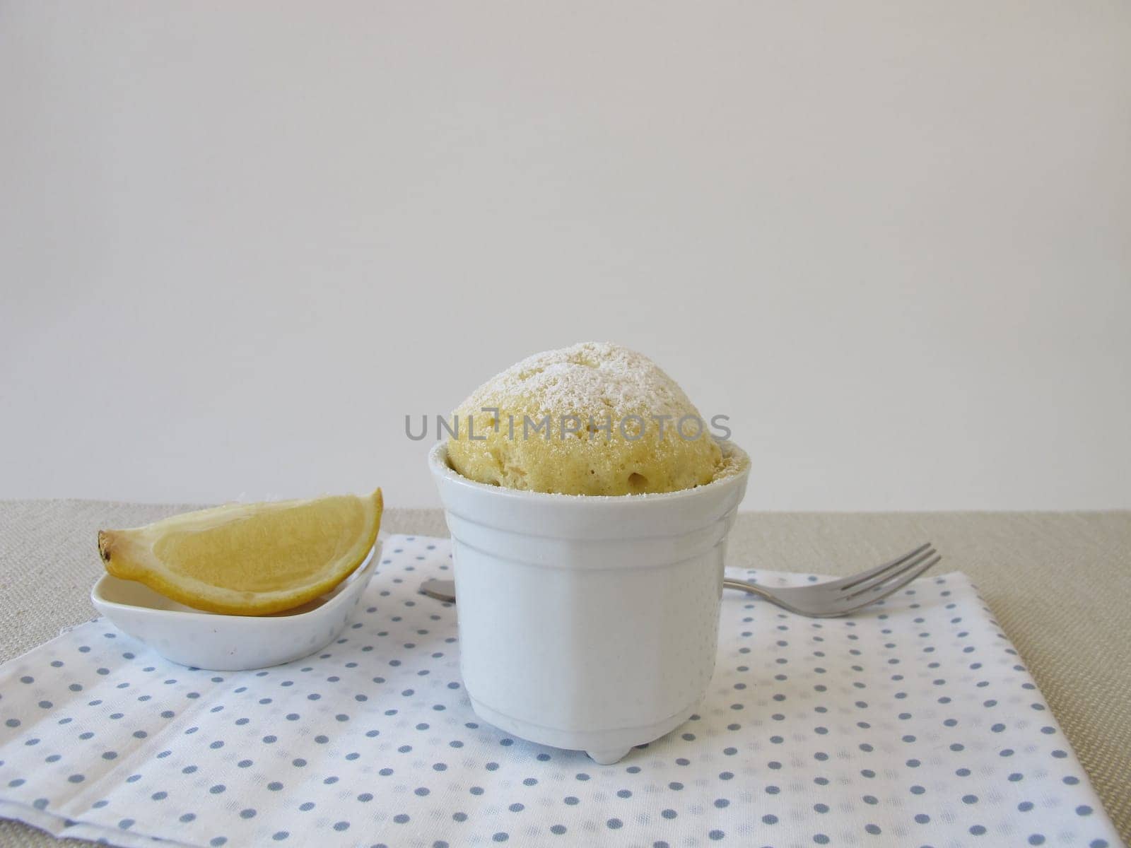 Lemon Mug Cake from the Microwave