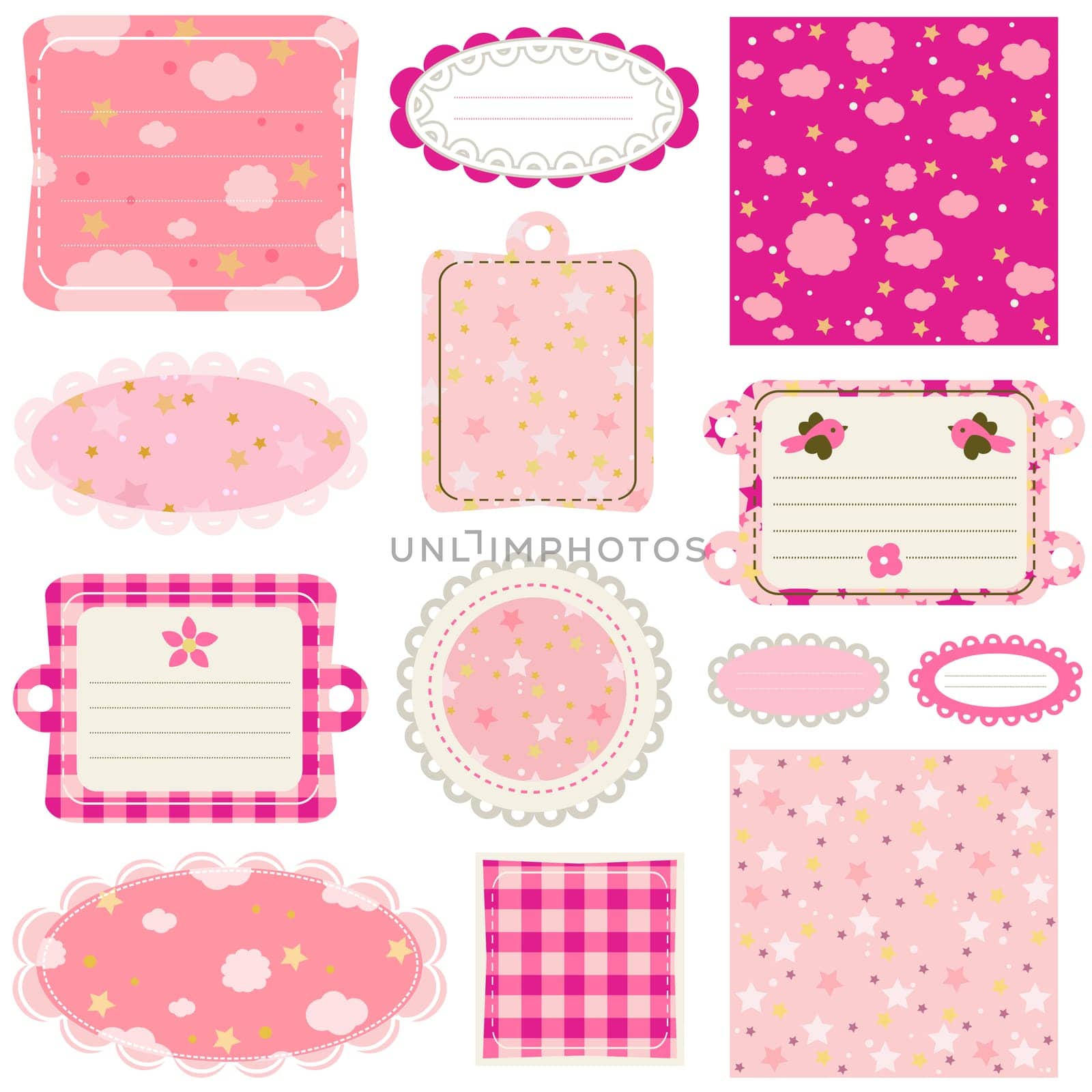 design elements for baby scrapbook