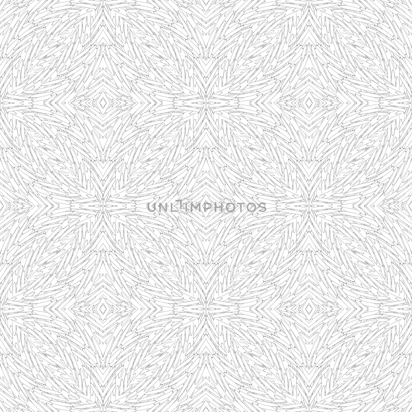 Geometrical seamless pattern design in black and white. Hand drawn background in lines