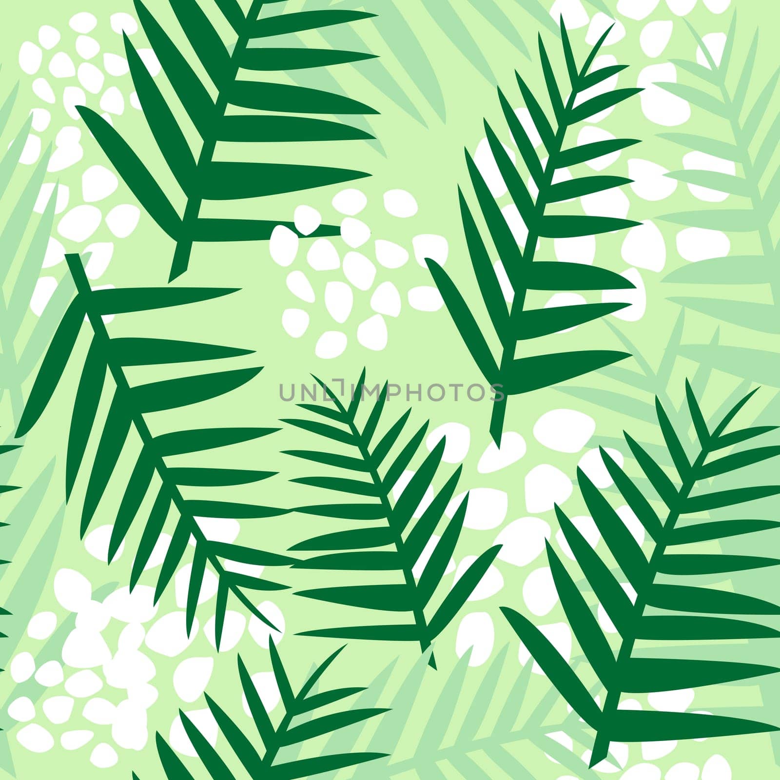 Seamless background with stylized fern