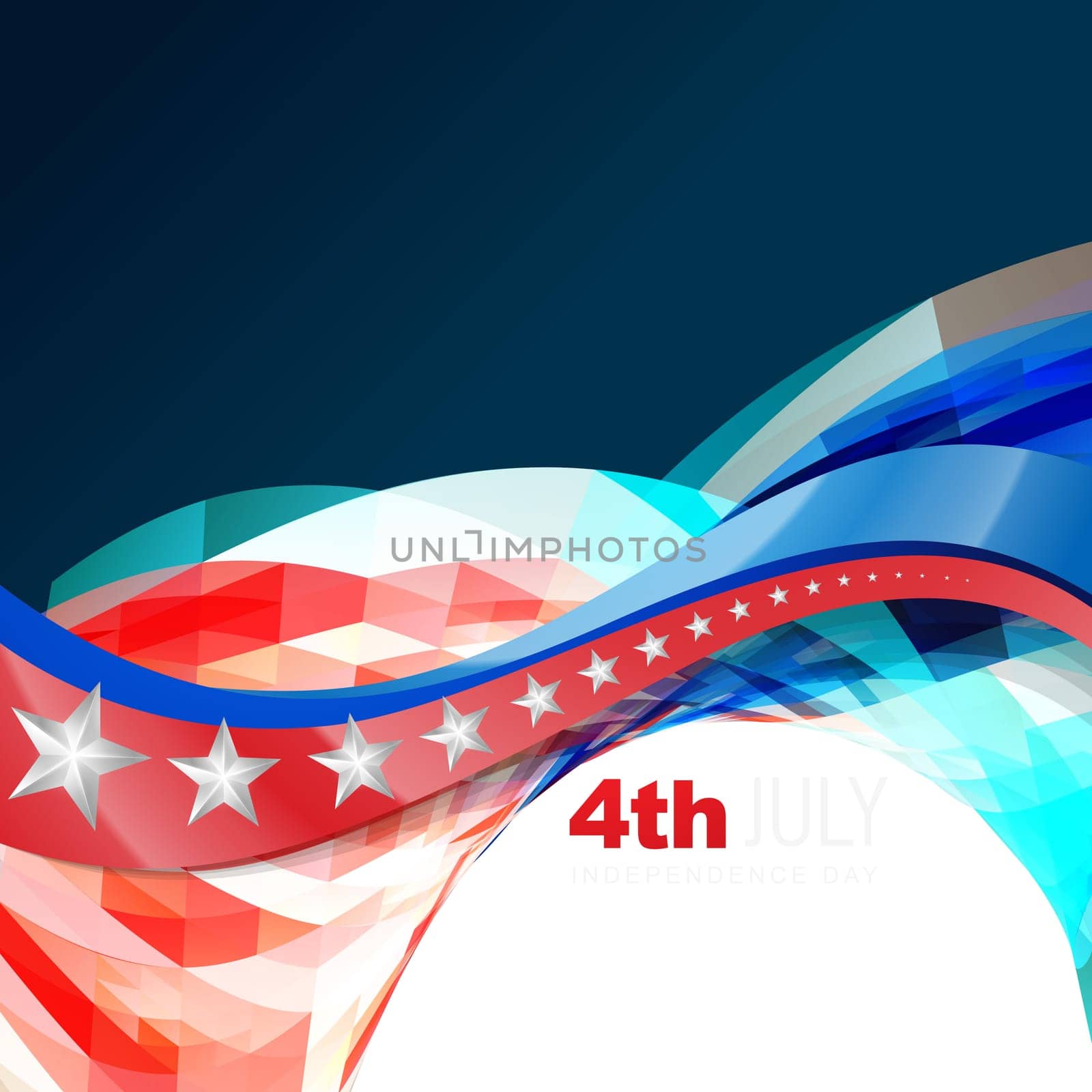 vector 4th of july american independence day design