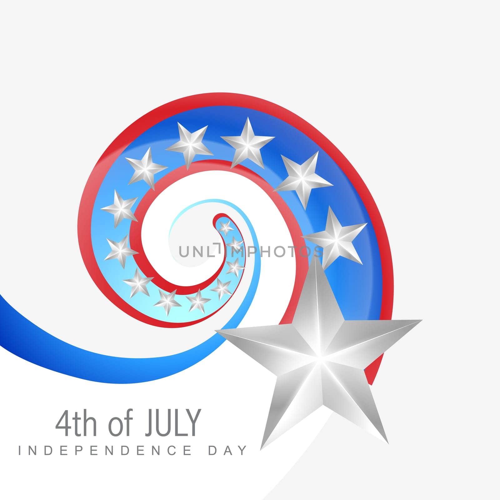 creative 4th of july vector design illustration