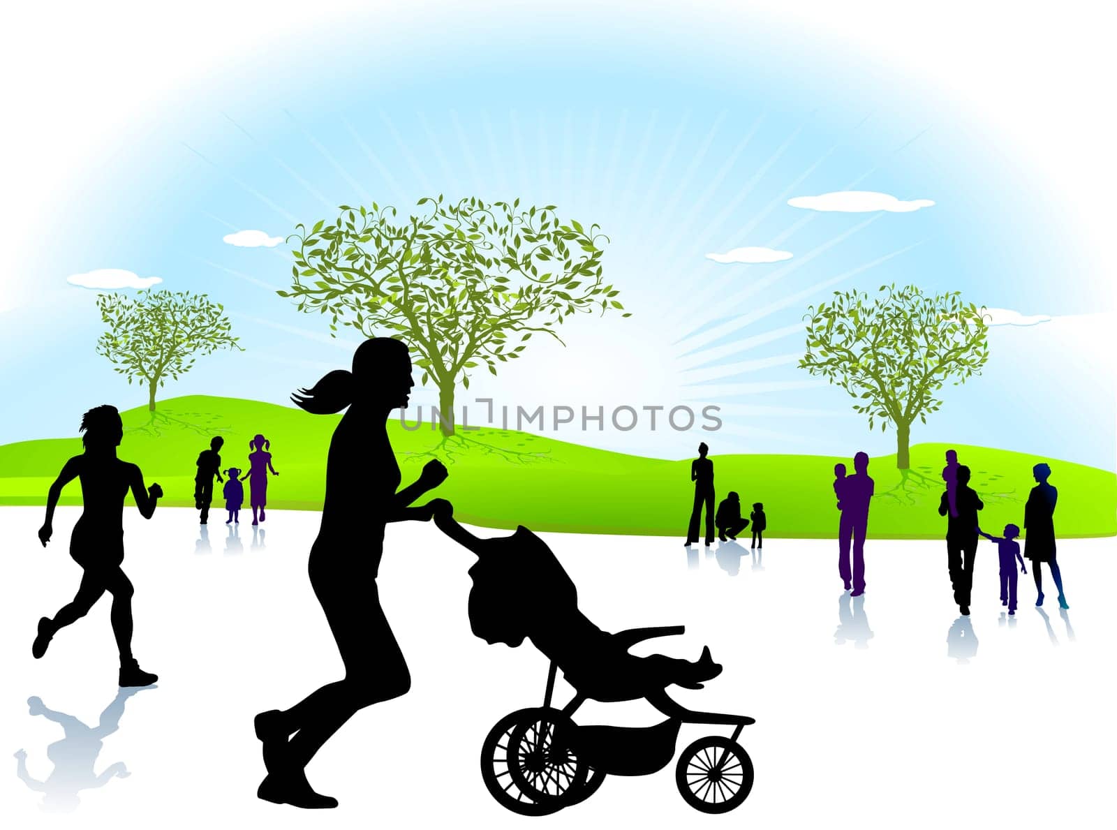 Exercise with baby