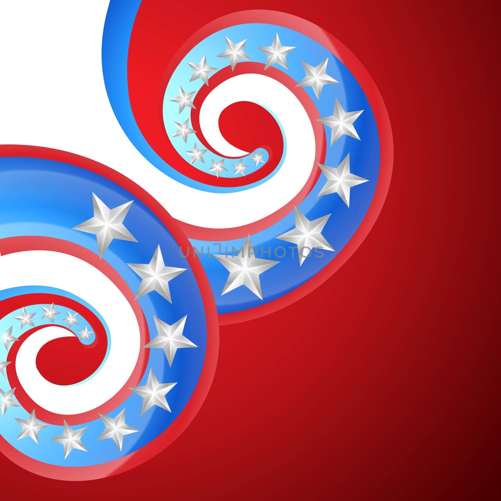creative 4th of july vector design illustration