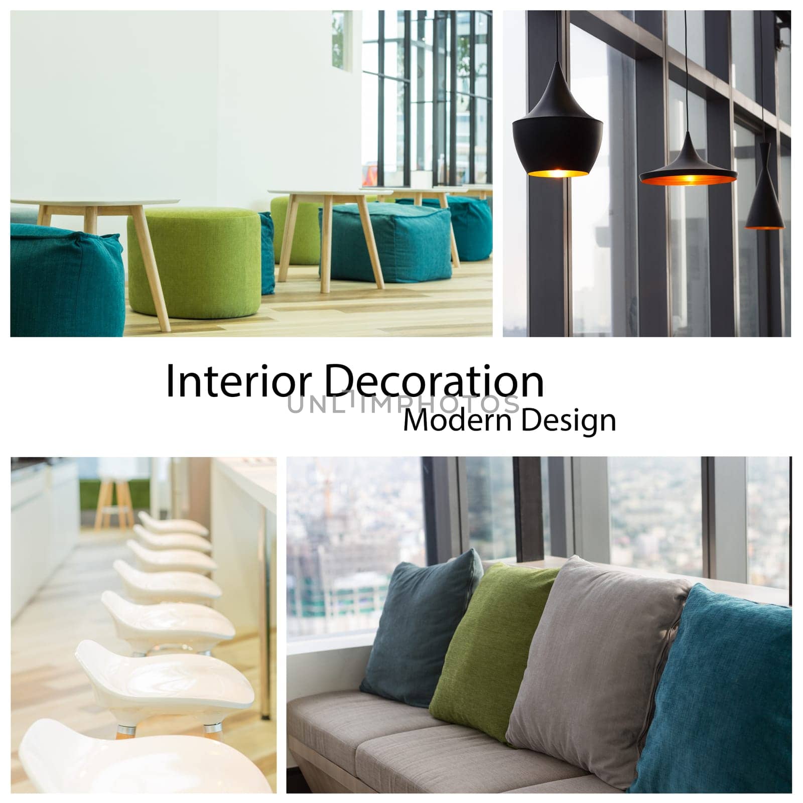 interior decoration modern design collection set