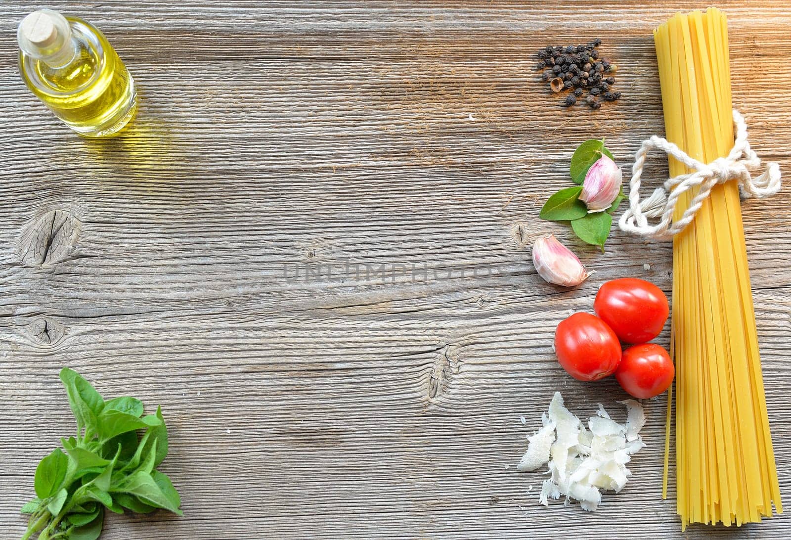 Pasta wood background panel empty