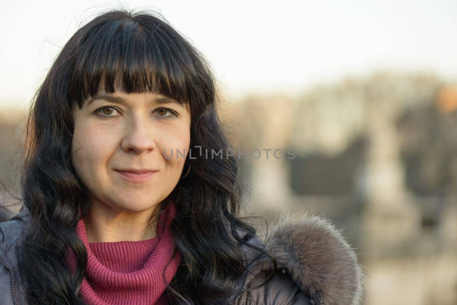 A Nice girl portrait in rome italy