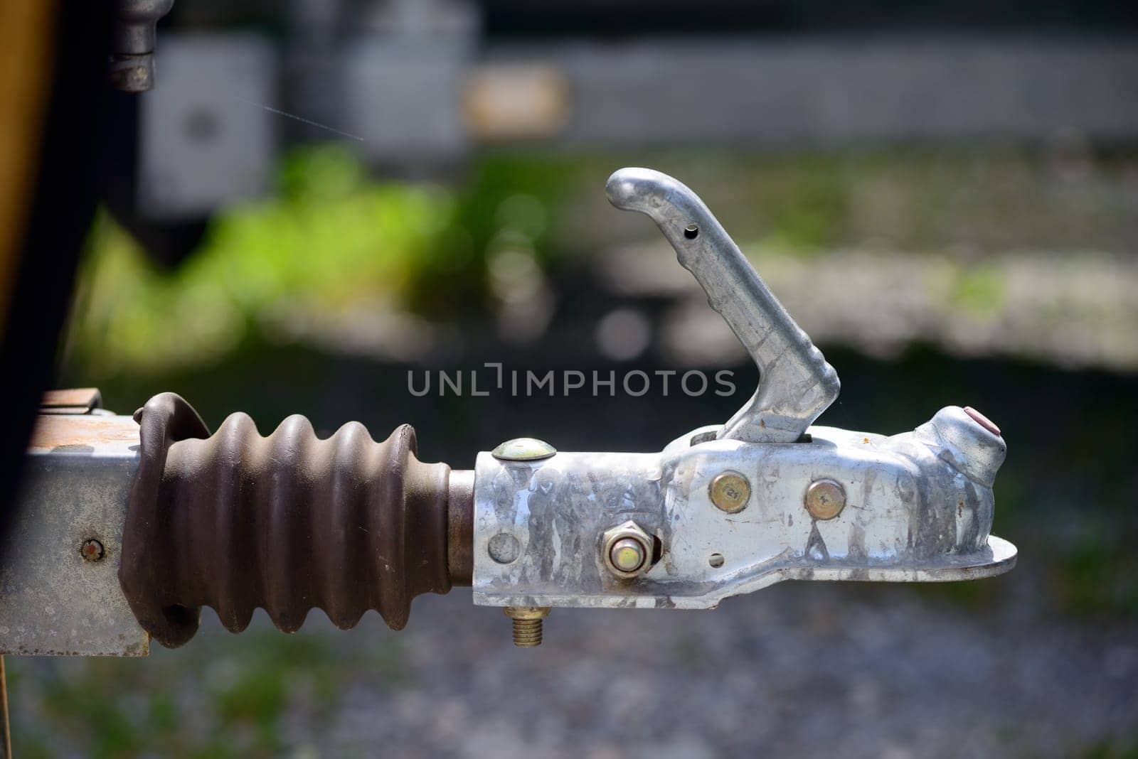 close-up trailer hook for boats