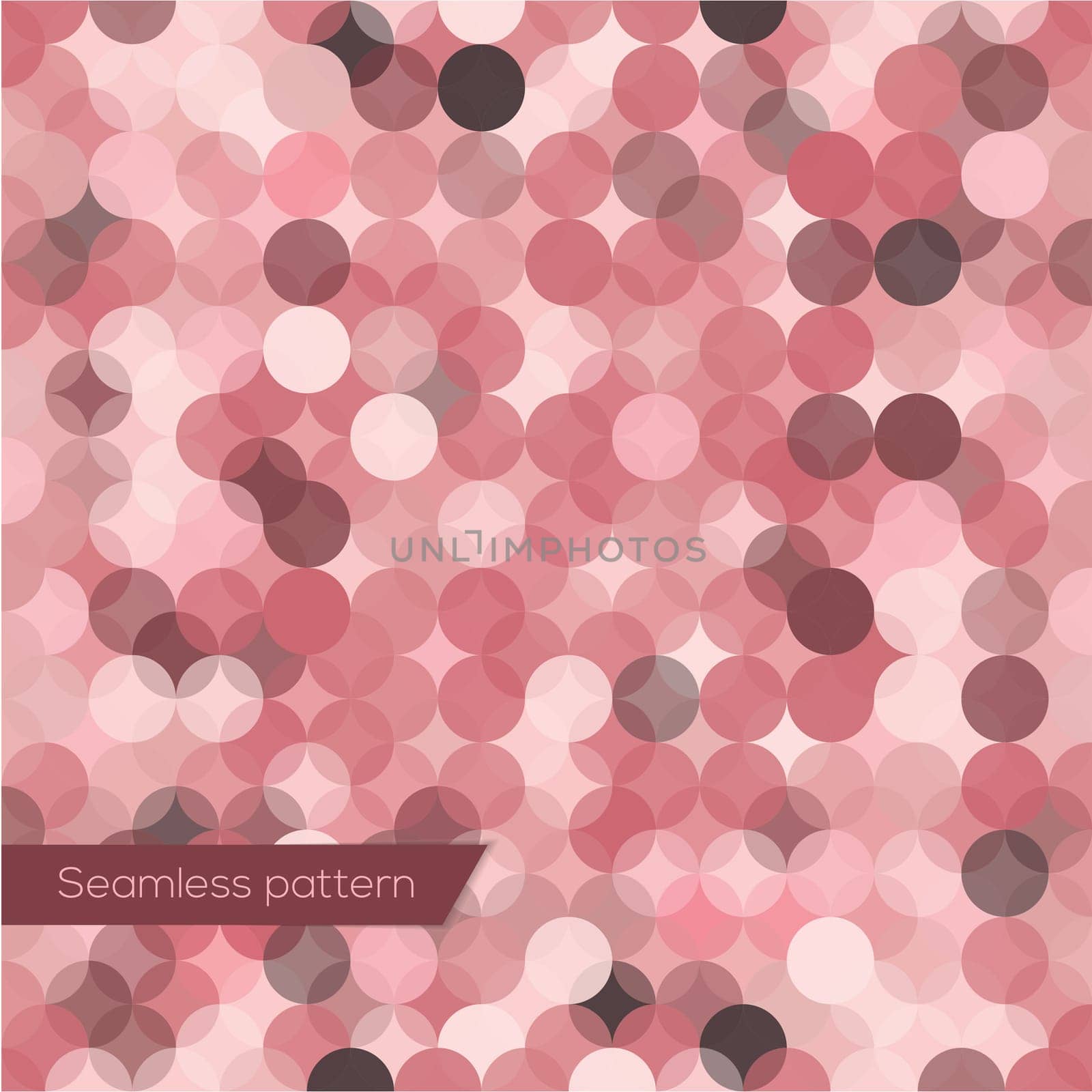 Vintage polka dot seamless pattern. Swatch in the palette are included for your convenience