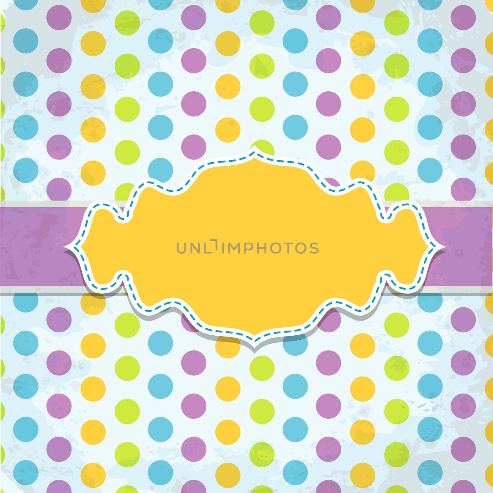 Template greeting card, vector scrap illustration