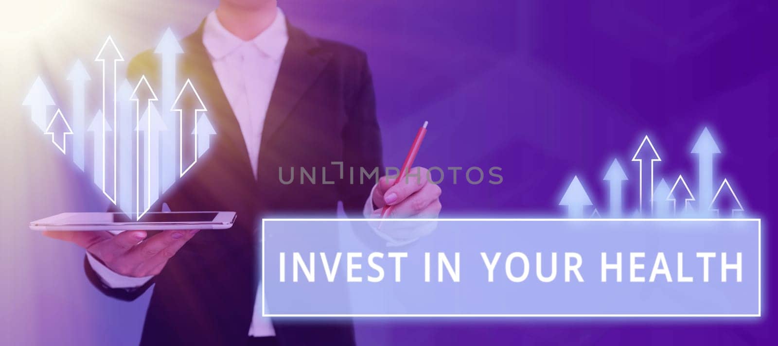 Conceptual display Invest In Your Health, Internet Concept Live a Healthy Lifestyle Quality Food for Wellness