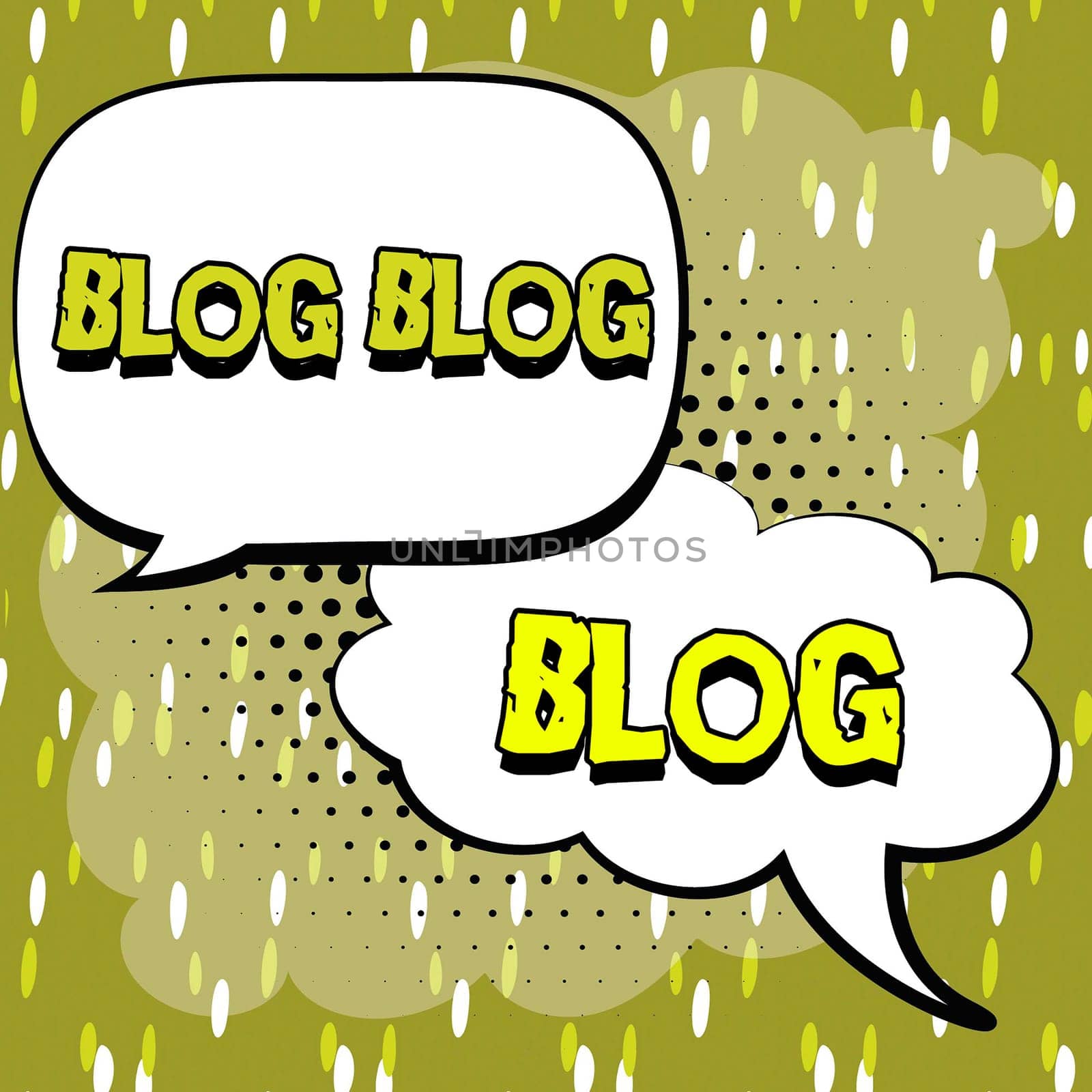 Sign displaying Blog Blog Blog, Business showcase Internet blogging trend modern virtual communication