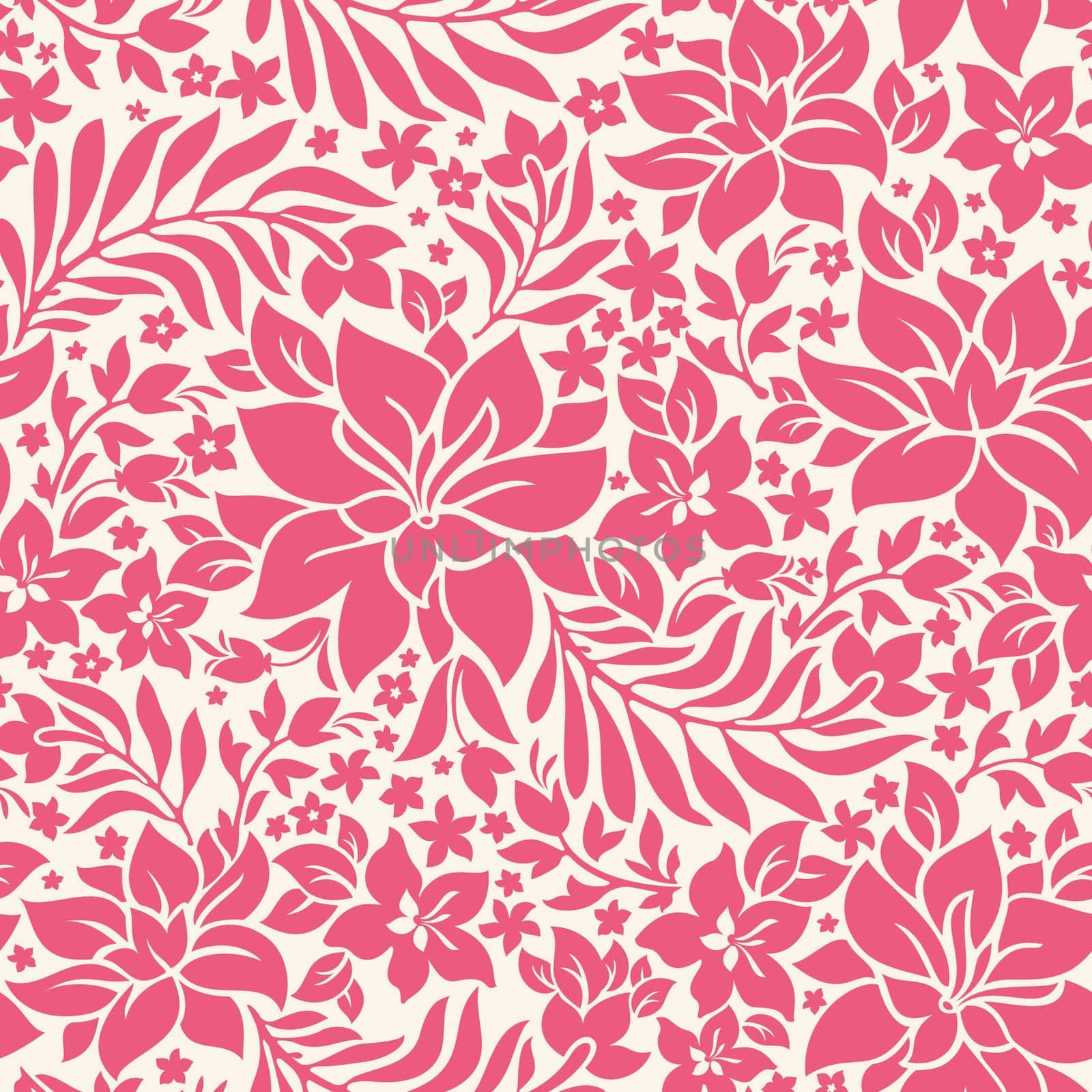 abstract seamless pattern with flowers vector illustration