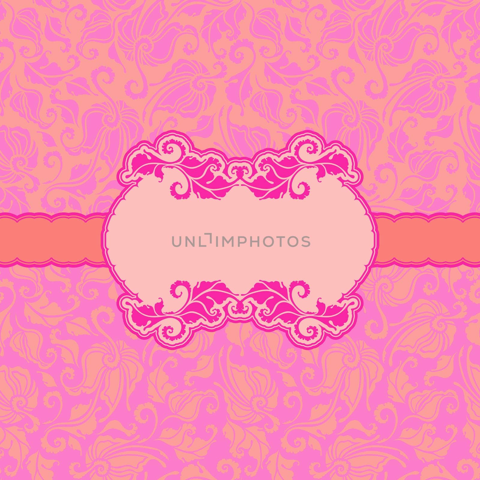 Template frame design for greeting card . Seamless background.