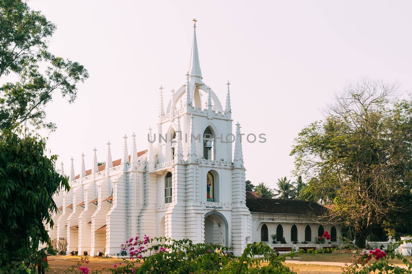 Saligao, Goa, India. Mae De Deus Church. Local Landmark.