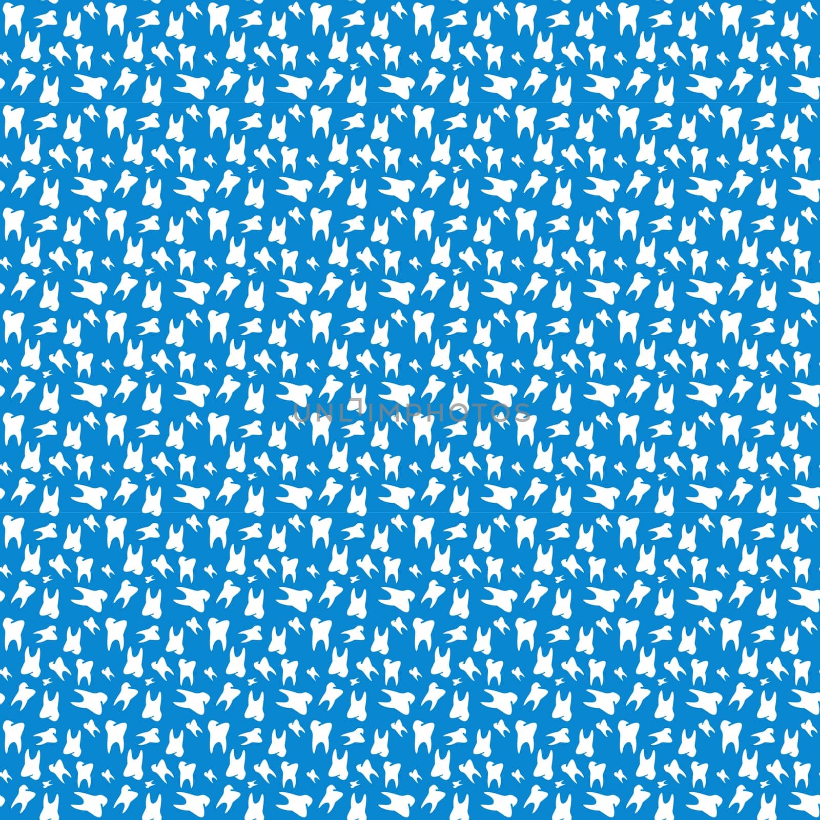 Best dental seamless pattern with blue background