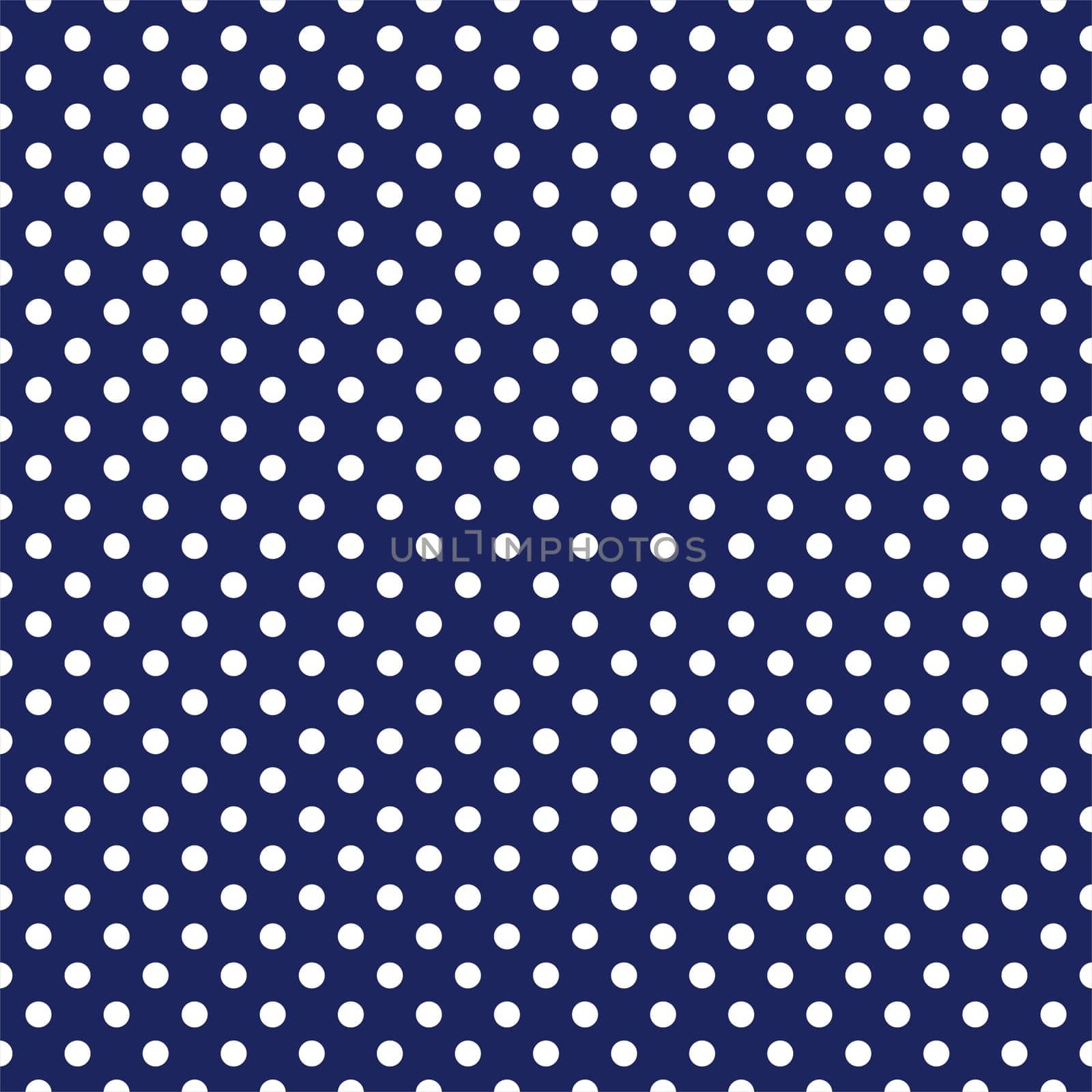 Seamless vector pattern with white polka dots on a sailor navy blue background. For desktop wallpaper, sailor blog website or spot fabric.