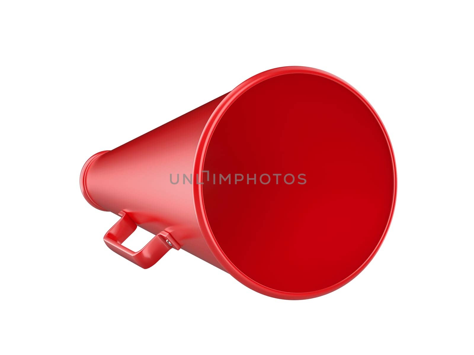 Retro megaphone in a red color