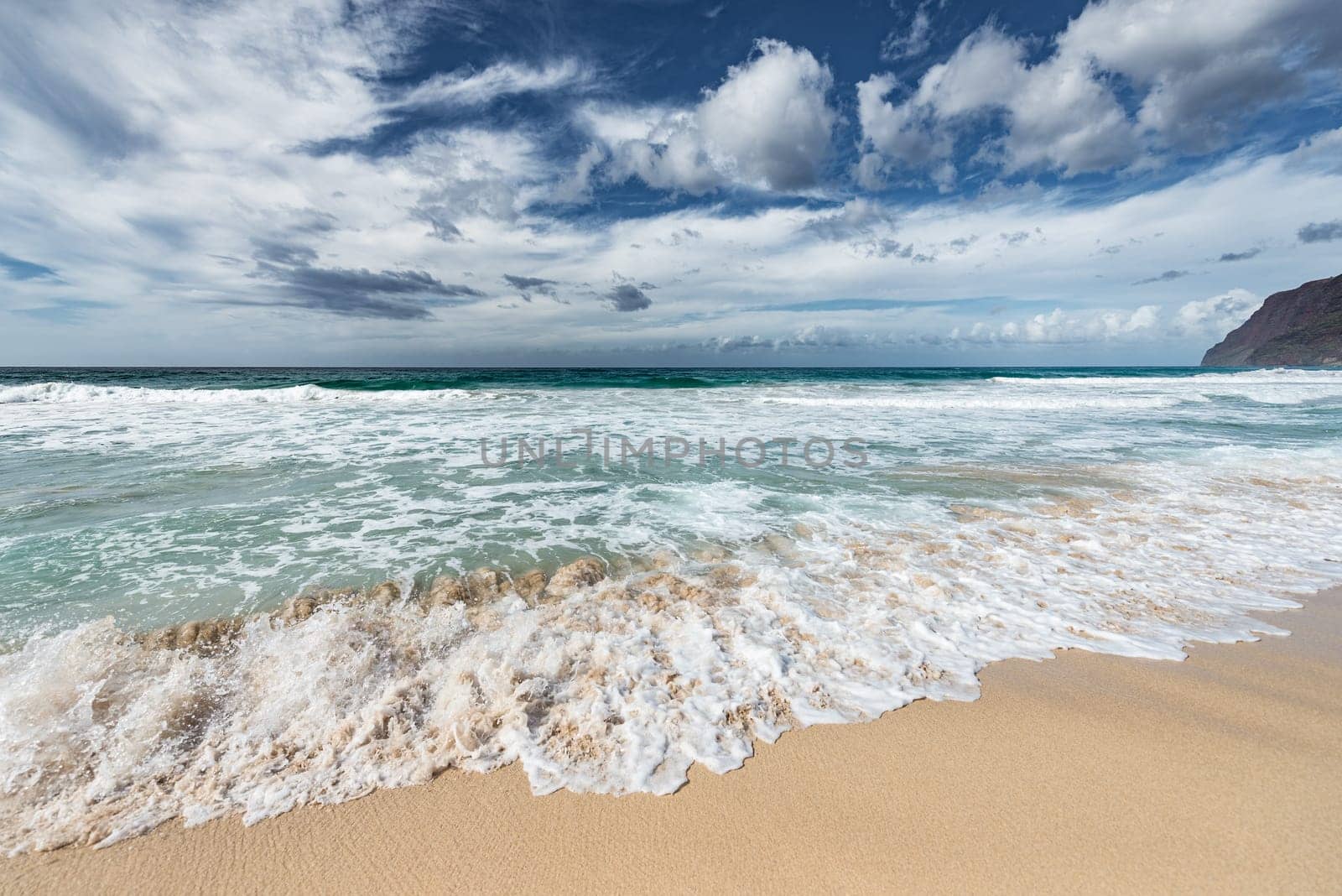 Hawaiian Island Kuai Remote Beach