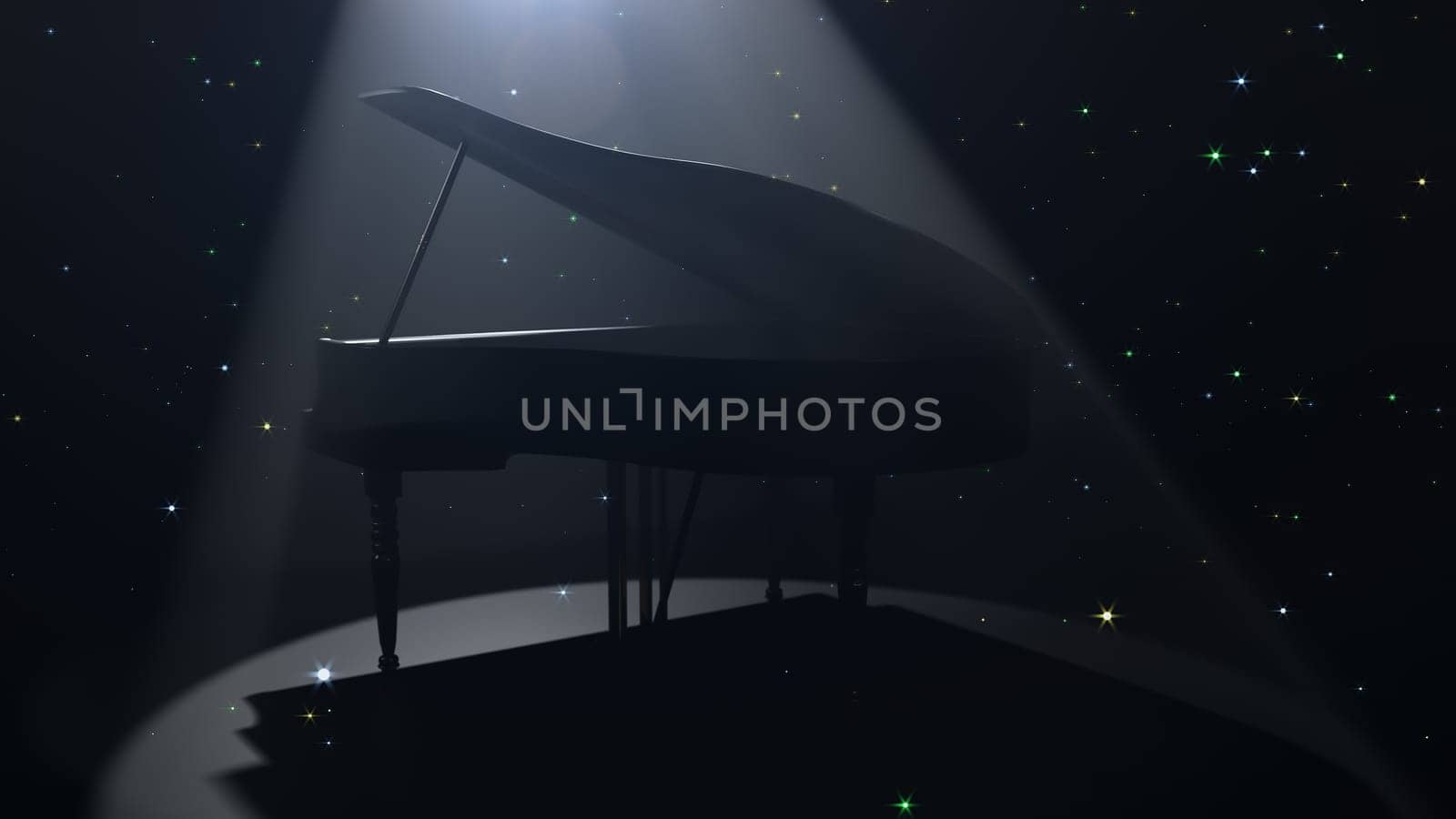 3D illustration Background for advertising and wallpaper in music   and sound scene. 3D rendering in decorative concept.
