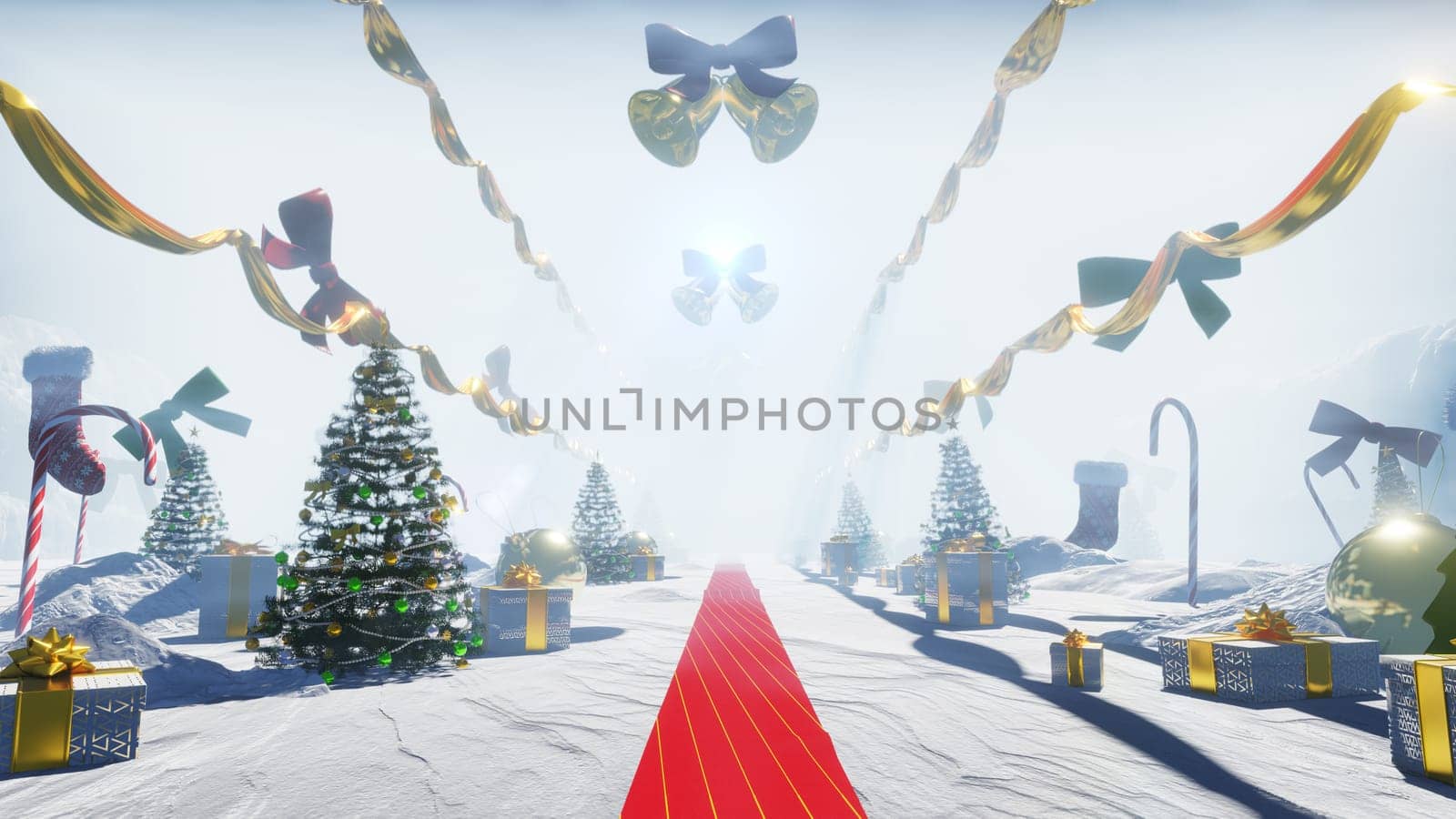 3D illustration Background for advertising and wallpaper in festival  and celebrate scene. 3D rendering in decorative concept.