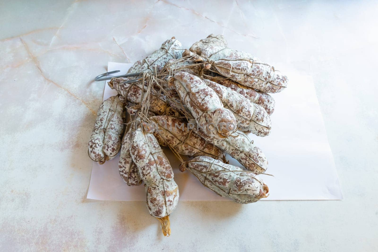 Butcher's pieces: traditional french sausages nammed Saucisson