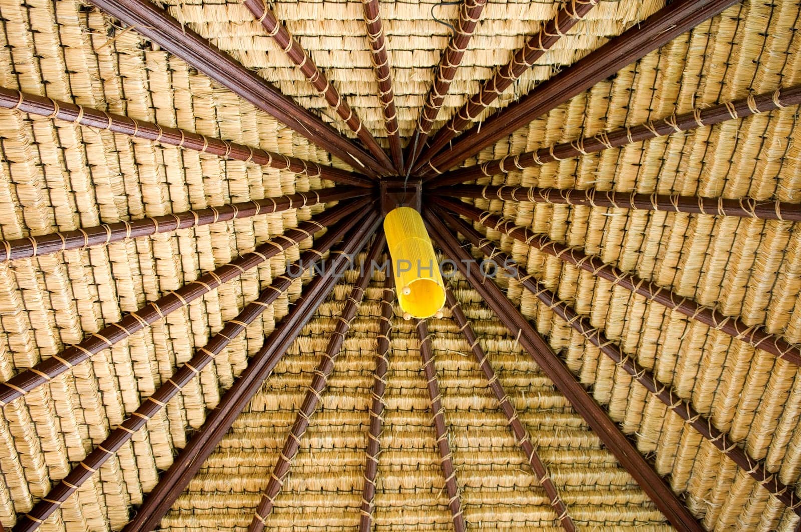 Patter of beach hut ceiling