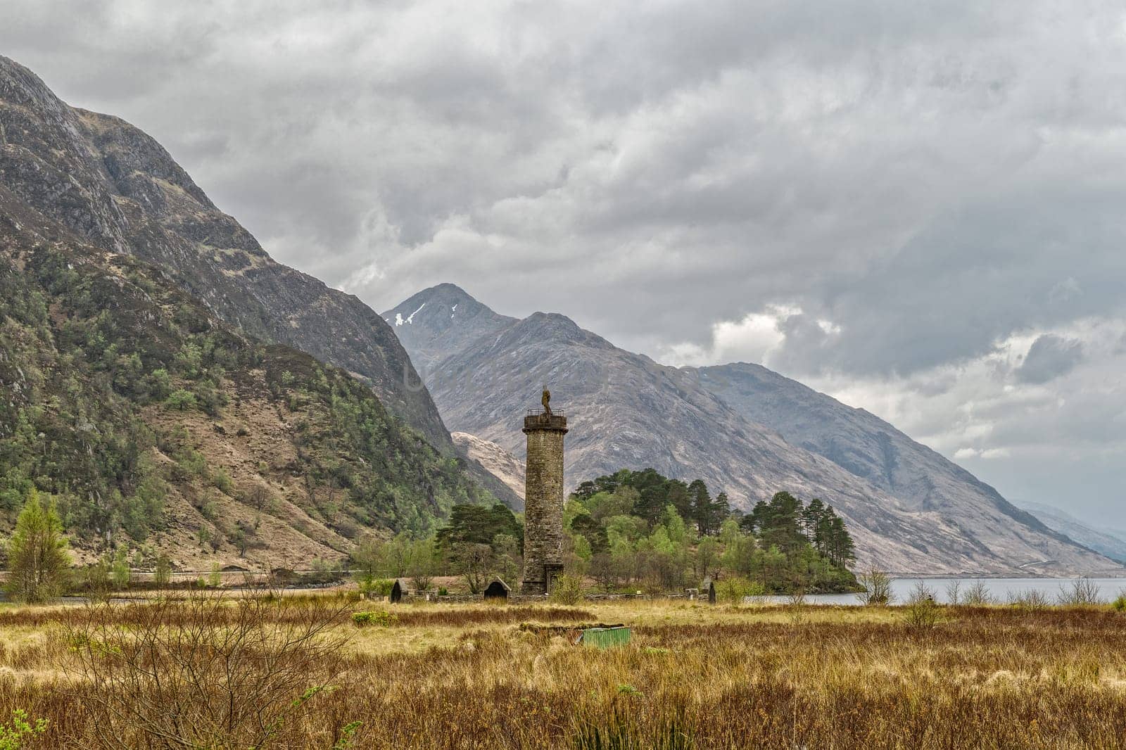 Near the Gleanfinnan Viaduct in Scotland