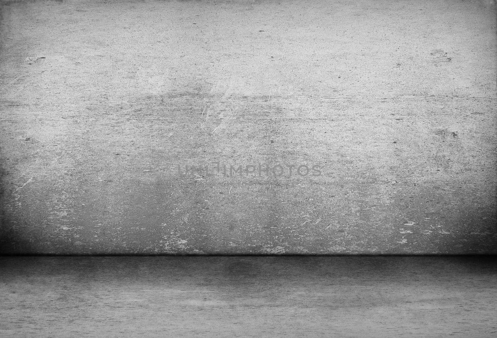 old empty room with concrete wall