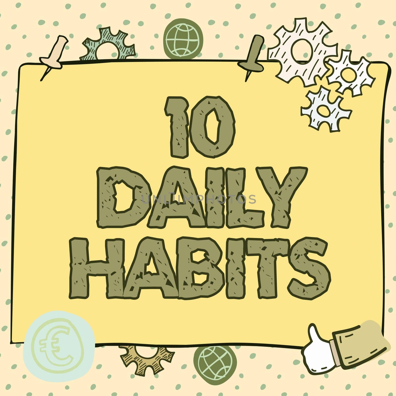 Conceptual caption Good Vibes Only, Business showcase Healthy routine lifestyle Good nutrition Exercises