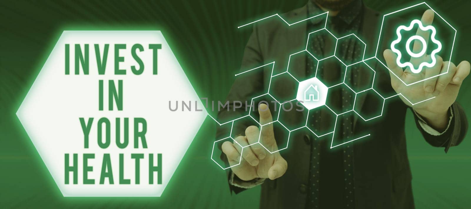 Sign displaying Invest In Your Health, Business concept Live a Healthy Lifestyle Quality Food for Wellness