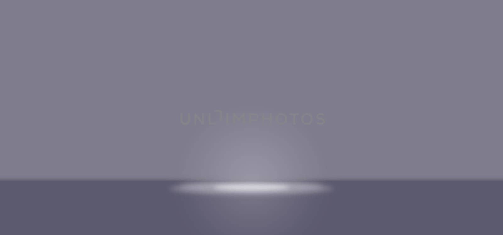 Blank Lilac Gray color abstract with empty product display platform, modern studio, wall scene fashion, stage podium floor and colorful presentation simple art spotlight summer banner. 3D rendering.