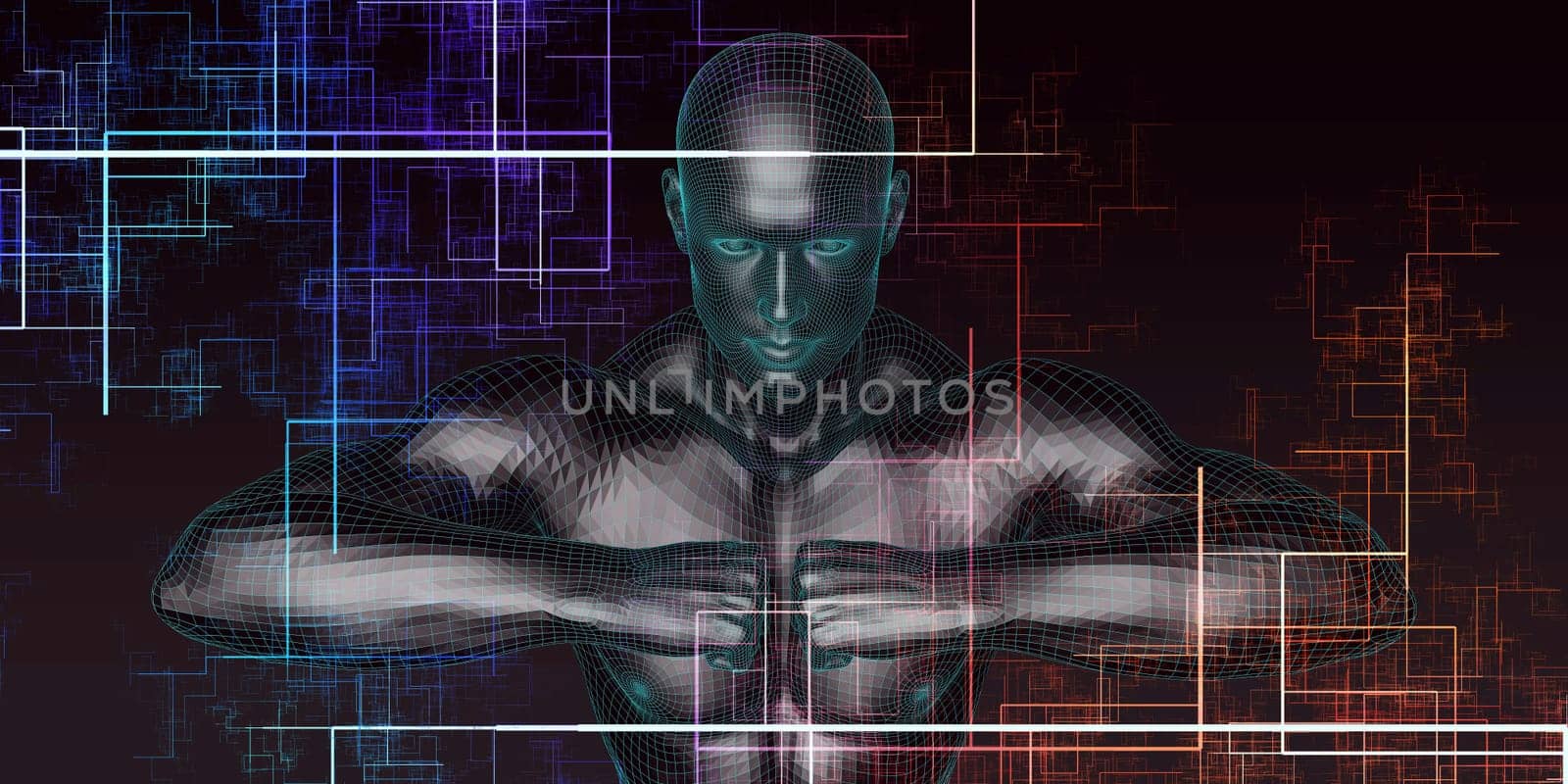 Futuristic Technology Abstract Background as a Pattern Concept