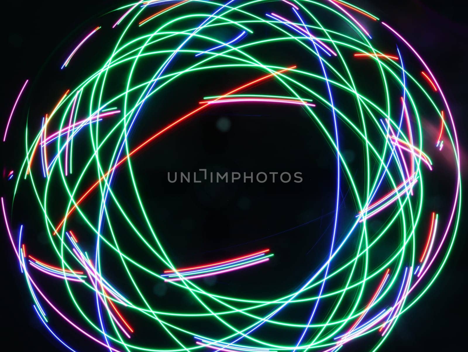 spectacular colored lights with geometric shapes special effects