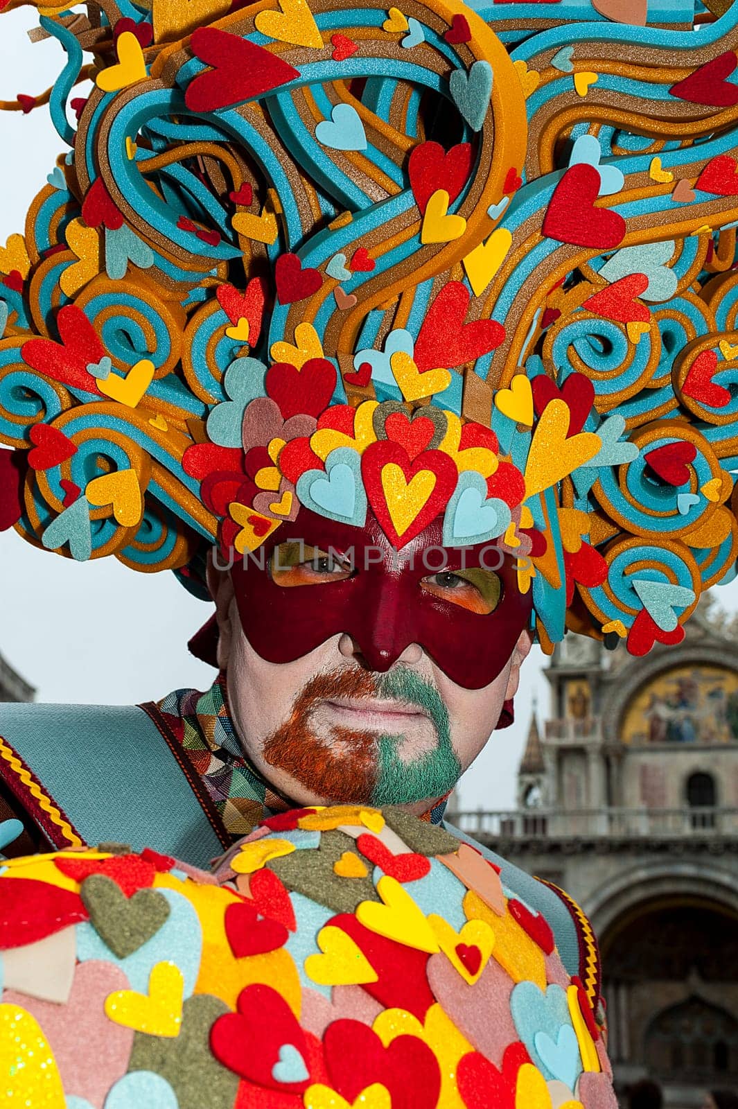 Venice, Italy - February 7 2018 - The Masks of carnival 2018. The Carnival of Venice (Italian: Carnevale di Venezia) is an annual festival held in Venice, Italy. The Carnival ends with the Christian celebration of Lent, forty days before Easter, on Shrove Tuesday (Martedì Grasso or Mardi Gras), the day before Ash Wednesday. The festival is world-famous for its elaborate masks.