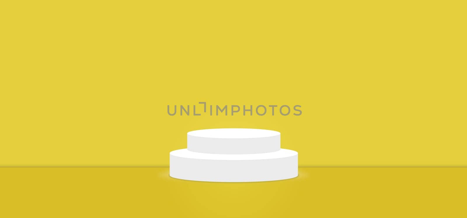 Meadowlark color abstract with stage podium display platform, modern studio, wall scene fashion, stage podium scene with for Award Ceremony and colorful presentation simple art spotlight summer banner. 3D rendering.
