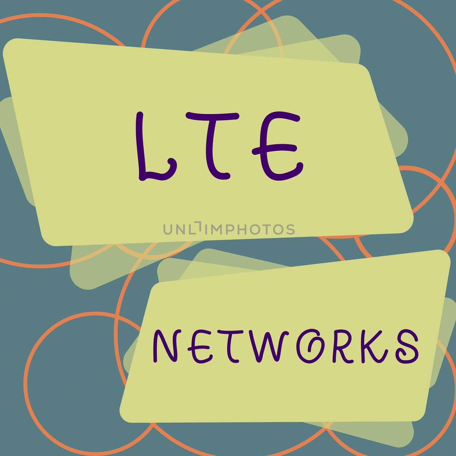 Text sign showing Lte Networks, Business approach Fastest network connection available for wireless communication
