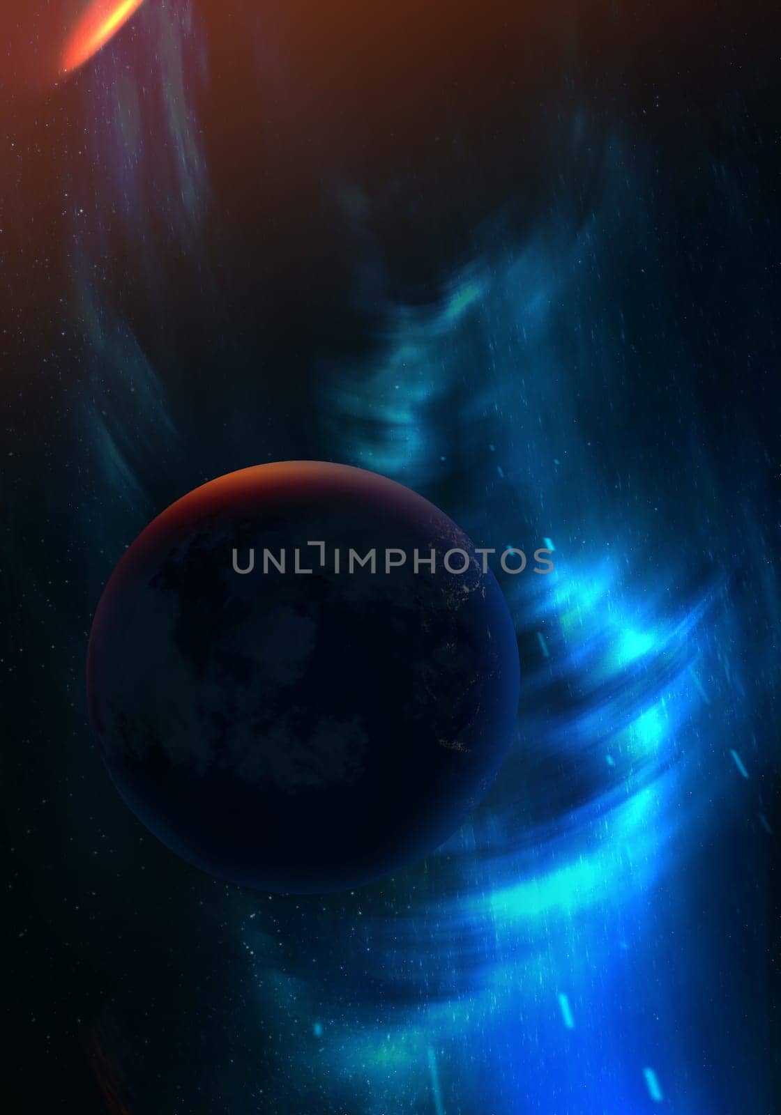 BlackHole, stars and galaxies in outer space background showing the beauty of space exploration