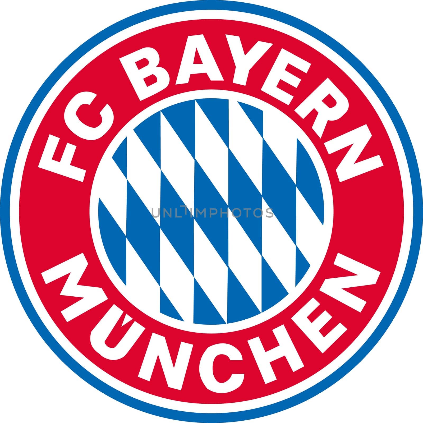 German football club logo. Translation Bayern Munich. Sports concept.