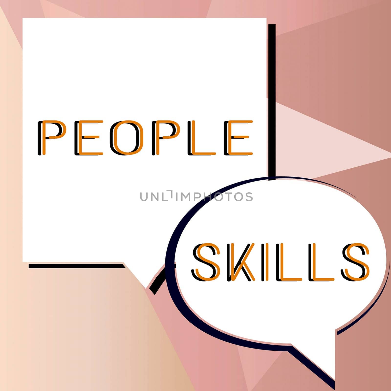 Text showing inspiration People Skills, Business showcase Get Along well Effective Communication Rapport Approachable
