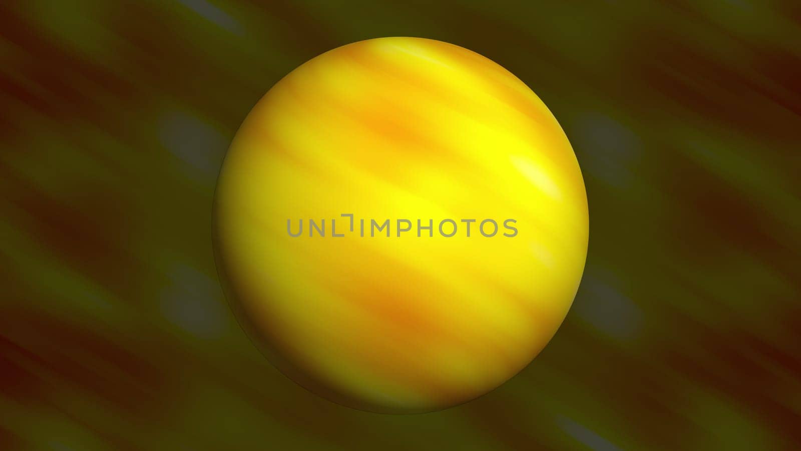 Sphere gold. Computer generated 3d render