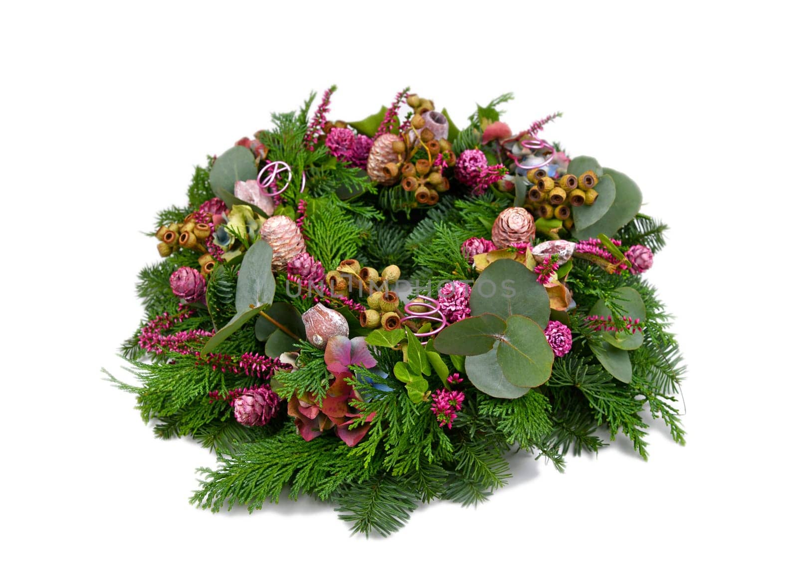 handmade grave decoration for the winter