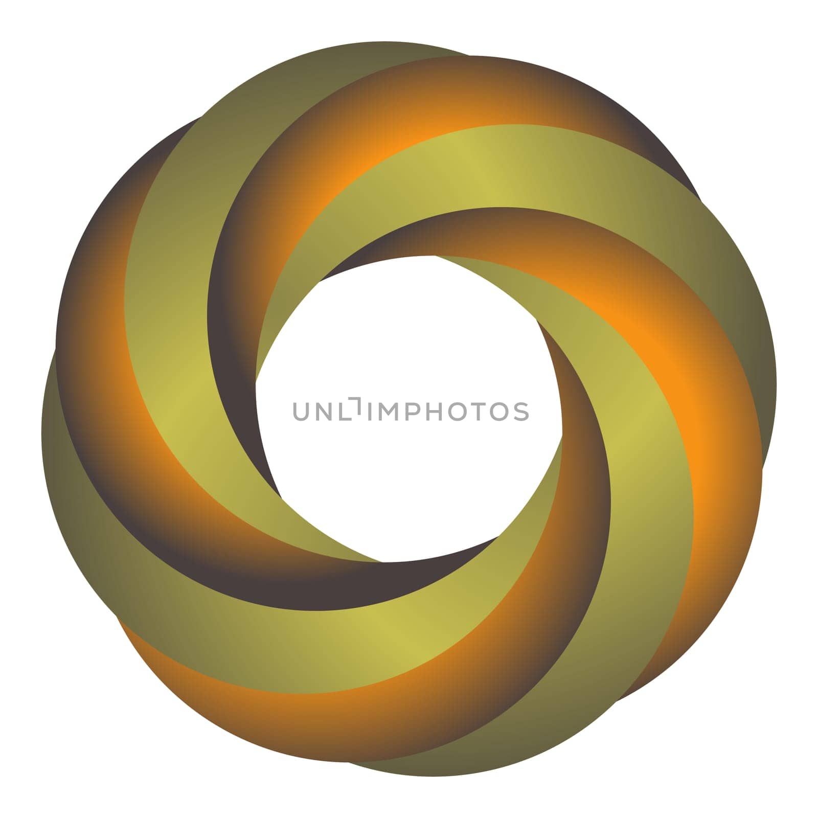Circle Colored Icon Isolated on White Background.