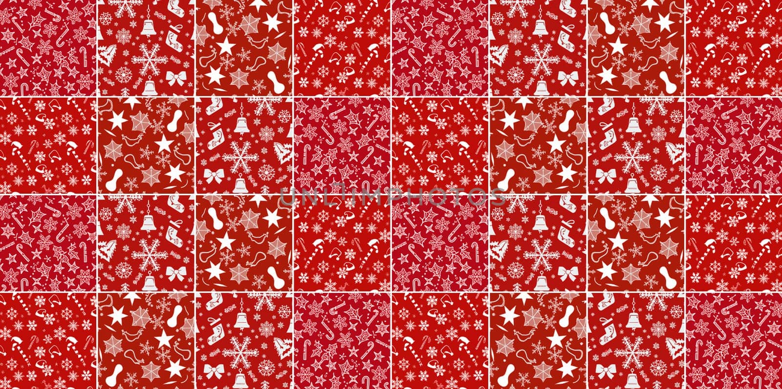 Illustration of a red Christmas background